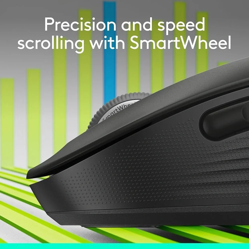 Logitech SIgnature M650 L Wireless Mouse - Graphite - 910-006272